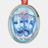 Aqua Actormaskers Metalen Ornament (Links)