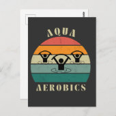 Aqua Aerobics Briefkaart (Voorkant / Achterkant)