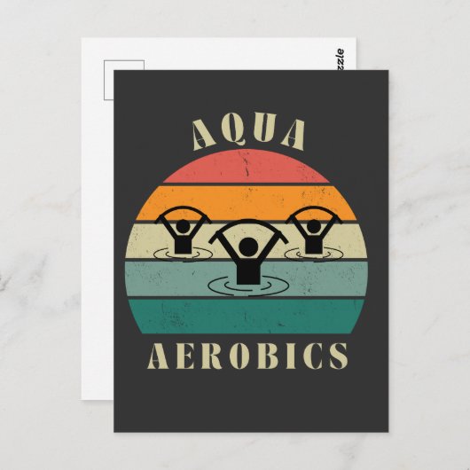 Aqua Aerobics Briefkaart (Voorkant / Achterkant)