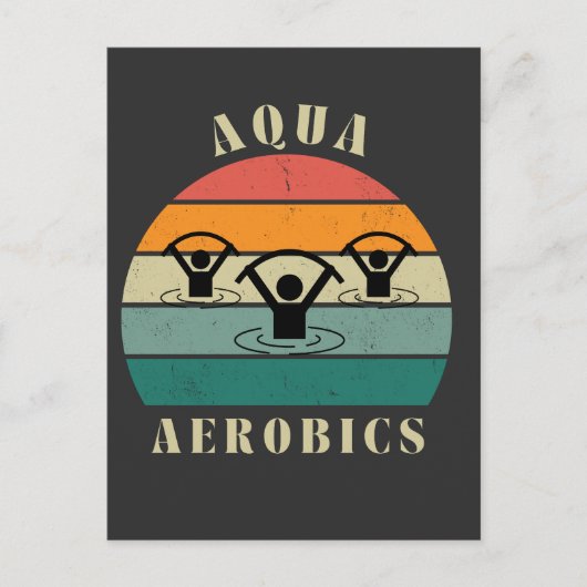 Aqua Aerobics Briefkaart (Voorkant)
