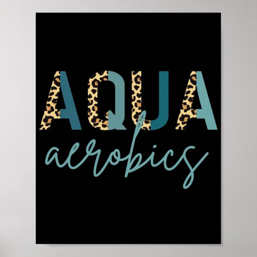 Aqua Aerobics Cheetah print Aqua aerobics giften (Voorkant)