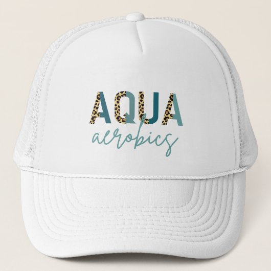 Aqua Aerobics Cheetah print Aqua aerobics giften Trucker Pet (Voorkant)