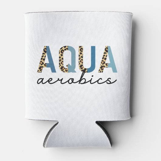 Aqua Aerobics Cheetah print Water aerobics giften Blikjeskoeler (Voorkant)