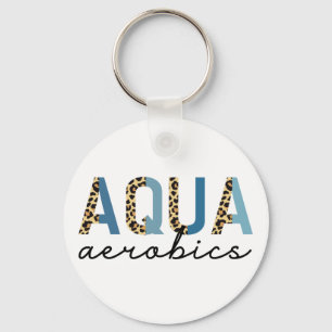 Aqua Aerobics Cheetah print Water aerobics giften Sleutelhanger