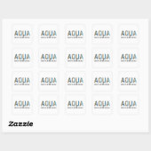 Aqua Aerobics Cheetah print Water aerobics giften Vierkante Sticker (Vel)