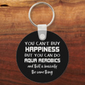 Aqua Aerobics is Happiness Funny Water Aerobics Sleutelhanger (Voorkant)