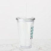 Aqua Aerobics is mijn 'Therapy Water Aerobics gift Acryl Drinkbeker (Rechts)