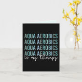 Aqua Aerobics is mijn 'Therapy Water Aerobics gift Kaart (Gele Bloem)