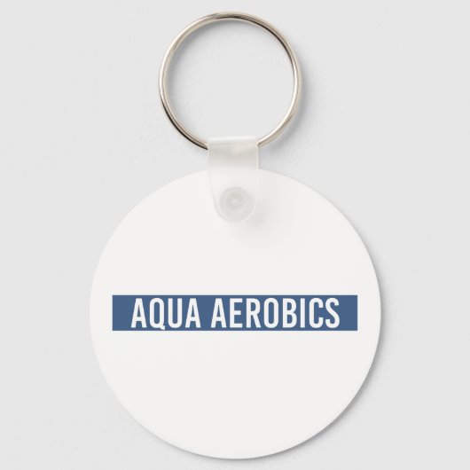 Aqua Aerobics minimalist Water Aerobics Gift Sleutelhanger (Voorkant)