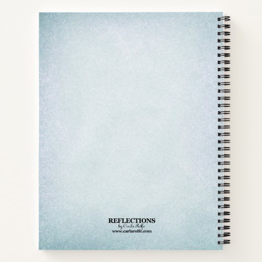  Aqua Aged Papier Familie Kookboek Notitieboek (Achterkant)