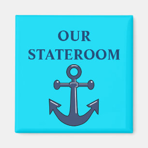 Aqua Anchor Cabin Deurmarkering Magneet