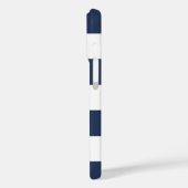Aqua Anchor op blauwe strepen Case-Mate iPhone Case (Achterkant / Links)