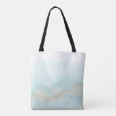 Aqua and Gold Beach Bahamas Wedding Welcome Tote Bag (Achterkant)