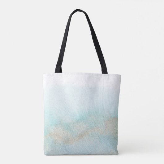 Aqua and Gold Beach Hawaii Weddenschap Welkom Tote Bag (Achterkant)