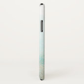 Aqua and Gold Waterverf Beach - Gepersonaliseerde  Case-Mate iPhone Case (Achterkant / rechts)