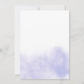 Aqua and Gold Waterverf Beach Vow Renewal Kaart (Achterkant)