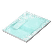 Aqua and Lace Junk Journal Notitieblok (Linkerzijde)