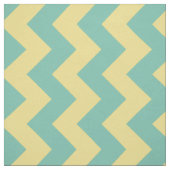 Aqua and Yellow Chevron Stripe Fabric Stof (Swatch)