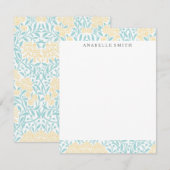 Aqua and Yellow Floral Damask Pattern (Voorkant / Achterkant)