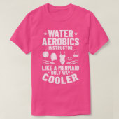 Aqua aquafit fitnessout water t-shirt (Design voorkant)