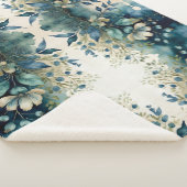 Aqua Arboretum Captivating Foliage Sherpa Deken (3/4)