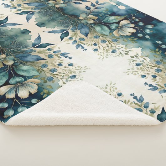 Aqua Arboretum Captivating Foliage Sherpa Deken (3/4)