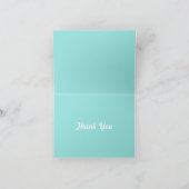 Aqua Argyle Hartelijk dank Bedankkaart (Binnen)