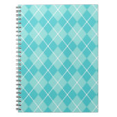 Aqua Argyle Notitieboek (Voorkant)