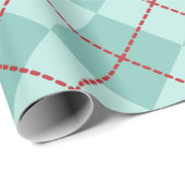 Aqua Argyle Wrapping Paper Cadeaupapier (Rol Hoek)