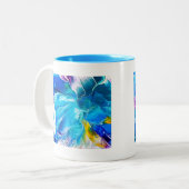 Aqua Art Design Coffee Mug Tweekleurige Koffiemok (Voorkant links)