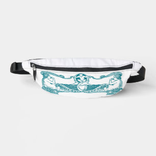 Aqua Art Nouveau Mermaids Heuptasje