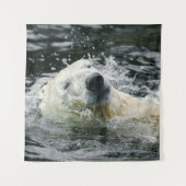 Aqua Aura van het polaire Beer Wandkleed (Voorkant)