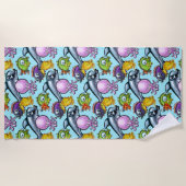 Aqua Babies Beach Towel Strandlaken (Voorkant)