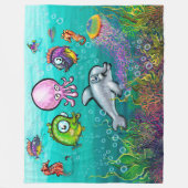 Aqua Babies Fleece Blanket Deken (Voorkant)