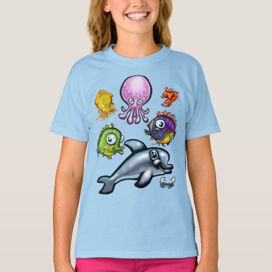 Aqua Babies T-Shirt (Voorkant)