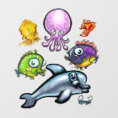 Aqua Babies Window Cling Raamsticker (Vel)