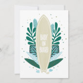 Aqua Baby aan boord van Baby shower Uitnodiging (Voorkant)