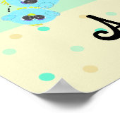 Aqua Baby Bird Poster (Hoek)