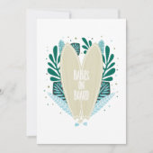 Aqua Baby On Board Twins Baby shower Uitnodiging (Voorkant)