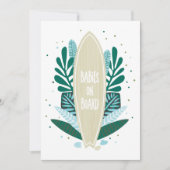 Aqua Baby On Board Twins Baby shower Uitnodiging (Voorkant)