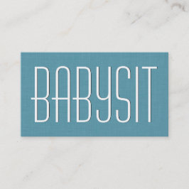 Aqua BABYSITTER Simple Style V383A Visitekaartje