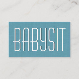 Aqua BABYSITTER Simple Style V383A Visitekaartje