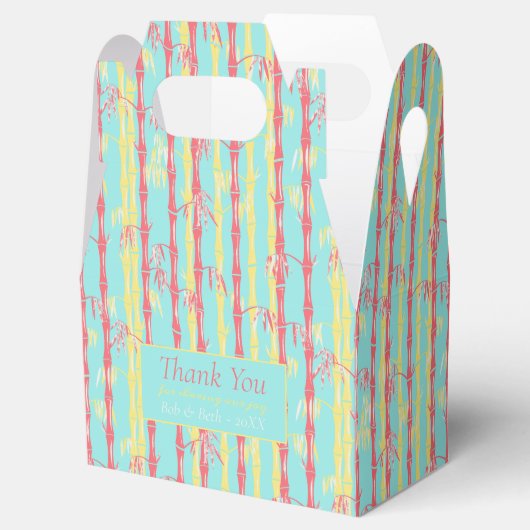 Aqua Bamboo Bedankdoosjes (Geopend)