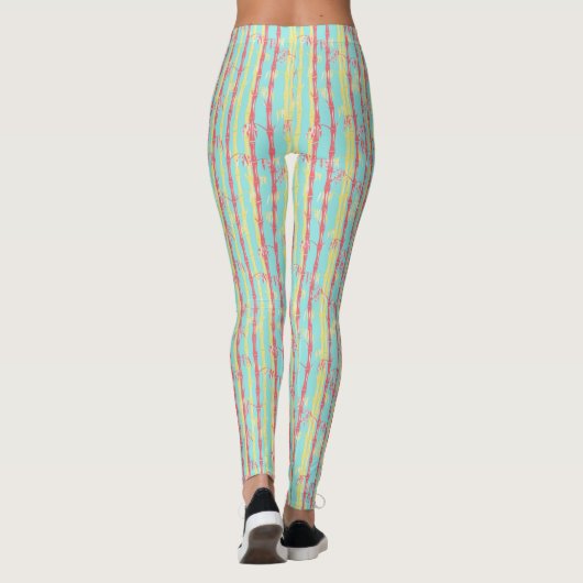 Aqua Bamboo Leggings (Achterkant)