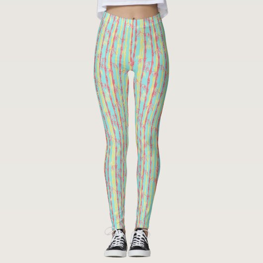 Aqua Bamboo Leggings (Voorkant)