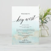 Aqua Beach Key West Welkomstbrief & Reisoverzicht (Staand voorkant)