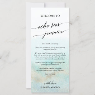 Aqua Beach Ocho Rios Welcome Letter & Itinerary