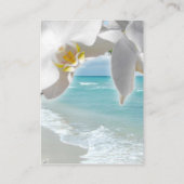 Aqua Beach Orchid Table Place Card Plaatskaartje (Achterkant)