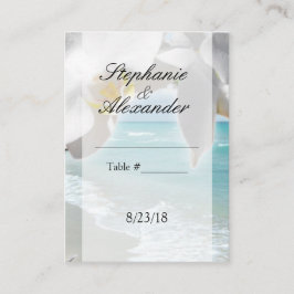 Aqua Beach Orchid Table Place Card Plaatskaartje
