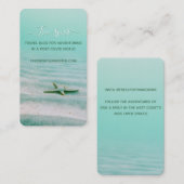 Aqua Beach Reizen Blog Zeester Kust Sjabloon Visitekaartje (Voorkant / Achterkant)